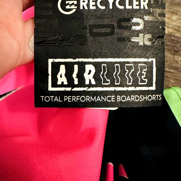 Billabong Men's Multicolor Diamond Tie Waist Boardshort Swim Trunks Size 40 NWT - Picture 6 of 6